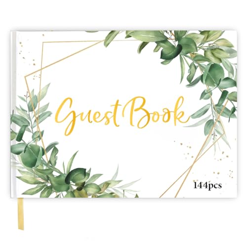 Libro de firmas boda, 144 páginas, dorado en caliente, 17 * 23cm, libro de firmas