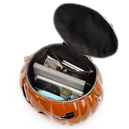 Guojiang Pumpkin Shape Crossbody Bag for Women Funny Messenger Bag Halloween Handbag Novelty Shoulder Bag Shopping Dating Bag2