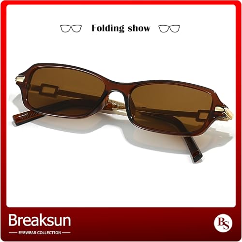 Retro Rectangle Sunglasses for Women Men Trendy 90s Small Square Sun Glasses 2025 Designer Sunnies4