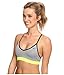 Nike Women's Pro Indy Bra Dark Grey Heather/Anthracite/Volt/Anthracite Sports Bra MD