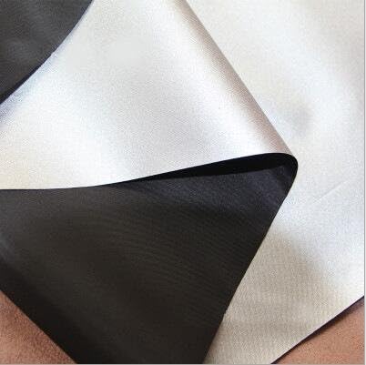 Waterproof silver and silverout UV Protect Water Resistant Fabric Ultra 90% Light Weight Gobo Sunblock shade cloth (5 yards, Black)