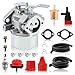 Carbhub 640052 Carburetor for Tecumseh HMSK80 HMSK90 HMSK100 LH318SA LH358SA Snow Blower Thrower 8HP 9HP 10HP Engine Tecumseh 640054 640349 Carburetor with Primer Bulb - 640052 Carburetor