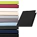 Produktbild aqua-textil Pur Topper Spannbettlaken 120x200-130x200 cm schwarz Boxspringbett Topperlaken 160g/qm Mako Baumwolle