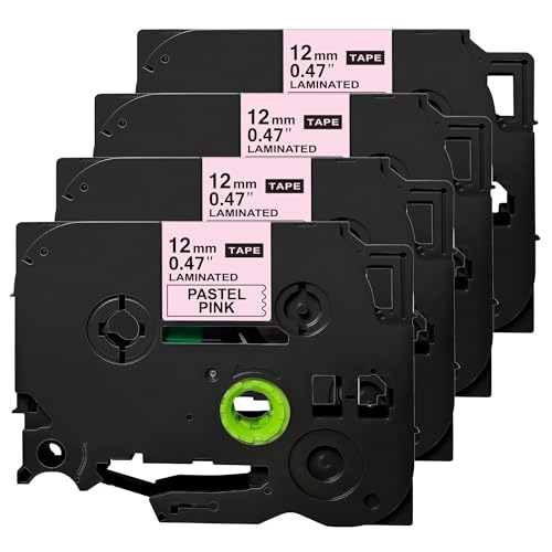 Wollsh TZe-MQE31 4�Z�b�g �x�r�[�s���N�n������ �݊� �u���U�[�H�� P-touch�p ���x���e�[�v ��12mm ����5m �e�[�v�J�[�g���b�W �h�� ���S���d�l �ȒP������