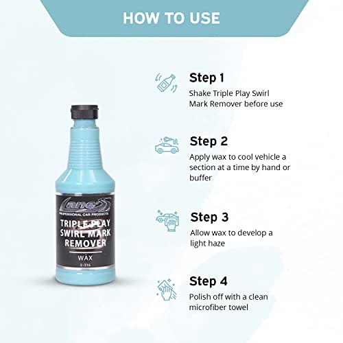 Lane’s Triple Play Removedor de Remolinos Automotriz 32 Fl Oz miniatura 4