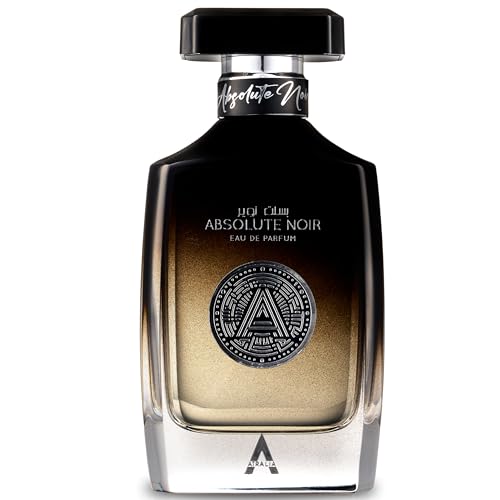 Atralia Absolute Noir Eau De Parfum for Men 100Ml 3.4Oz - Luxurious and Long Lasting Fragrances with Top Notes of Bergamot, Lemon, Grapefruit, Pink Pepper
