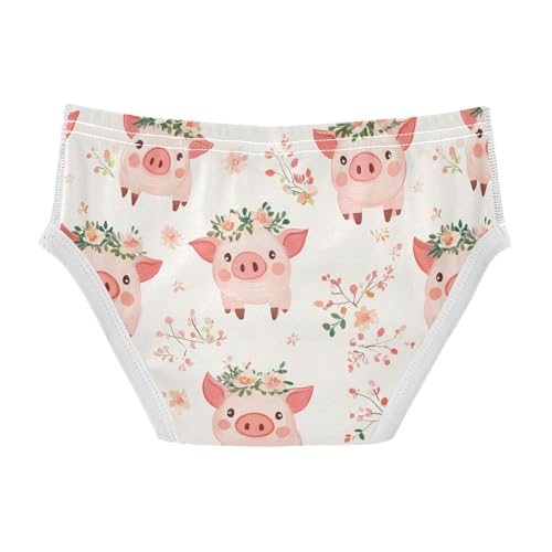 Wusikd Cute Pigs Wreaths Boys' Underwear Cotton Boys Briefs Soft Toddler Underwear 2T2