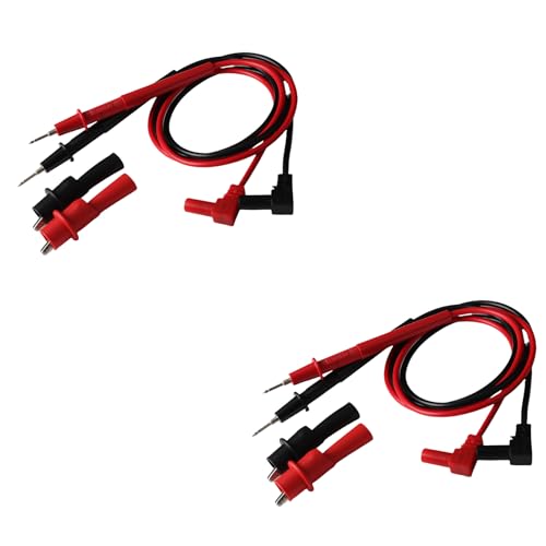 Image of 2PCS Multimeter Leads Digital Multimeter Test Leads Kit, 1000V 10A Crocodile Clip (2)