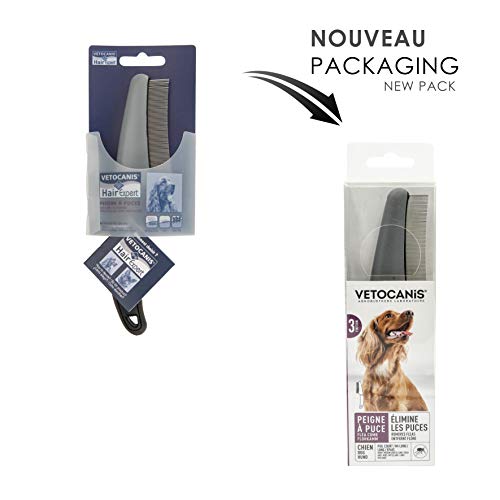 Vetocanis Flea Comb for Dogs Fine Tooth Grooming Comb in Stainless Steel - Image 2