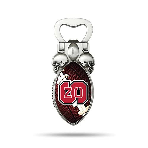 Rico Industries NCAA N.Carolina State Wolfpack Bottle Opener Magnet Magnetic Bottle Opener, Stainless Steel, Strong Magnet to Display on Fridge