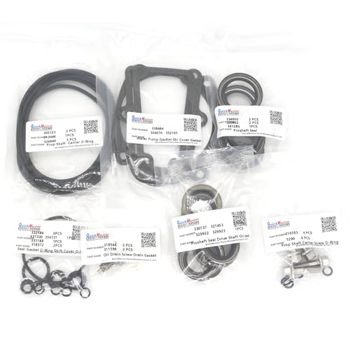 Image of 5006373 Marine Gearcase Lower Unit Seal Kit for Johnson Evinrude 85-300 HP & E-Tec 75-250 HP Outboard Boat Motors replaces 439141 5000411 Sierra 18-2623 18-8384
