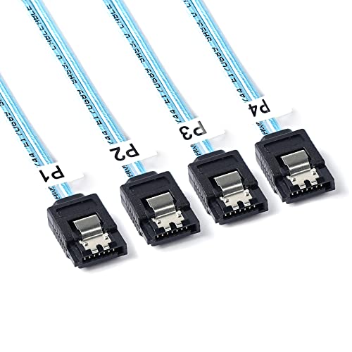 Cable mini SAS a 4 SATA SFF-8087 AdcAudx para solucionar falta de puertos 2