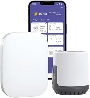 Smart WLAN Regenmesser Digital mit App-Fernüberwachung, Präziser Regensensor für Gartenbewässerung, Frostschutz Design, für rainpoint für gateway(B)