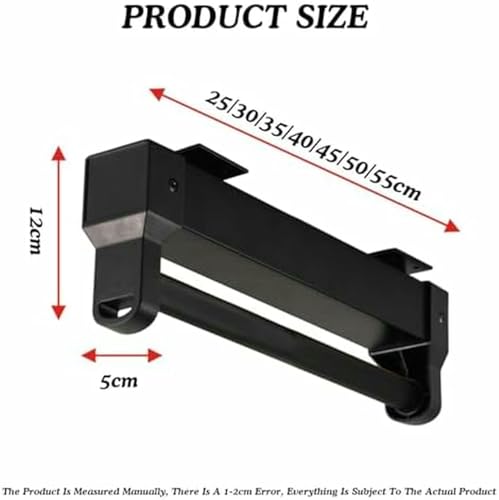 Rail de suspension à vêtements gain de place avec longueur réglable - 6