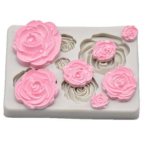 Rose Flower Silicone Mold Fondant Mold Cake Decorating Tools Chocolate Mold