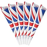 CONGARTENO 16Pcs Party Horns Plastic Cheering Trumpets for Sporting Events Football Soccer Party Favors Noise Maker for Concerts and Outdoor Activities