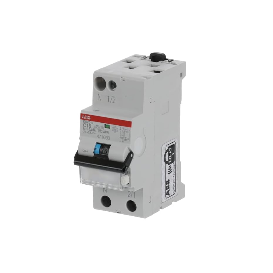 disjoncteur différentiel 1p+n 4.5/6ka 16a 30ma abb 471033