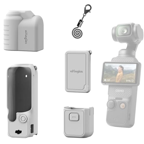 OSMO POCKET 3 保護ケース DJI POCKET 3 用 シリコンケース セット (White 5セット)
