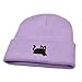 HUBGFEQ Stretchy Lightweight Beanies Embroidered Black Cat Knit Hat Women Men Winter Warm Hip-Hop Cold Hat-Royal Blue