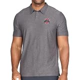 COLOSSEUM Men's Ohio State Buckeyes Vapor Polo (Pavement, X-Large)