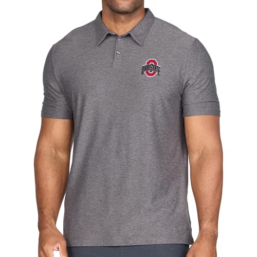 COLOSSEUM Mens Ohio State Buckeyes Vapor Polo (Pavement X-Large)