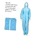 JECOMPRIS 2pcs Security Protective Disposable One-piece Suit for Men Women Breathable Non-woven for Industrial Use Xxl Height