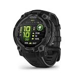 Garmin Instinct® 3 45mm, AMOLED Display, Rugged Outdoor GPS Smartwatch, Metal-Reinforced Bezel, Built-in Flashlight, Up to 18 Days of Battery Life, Black