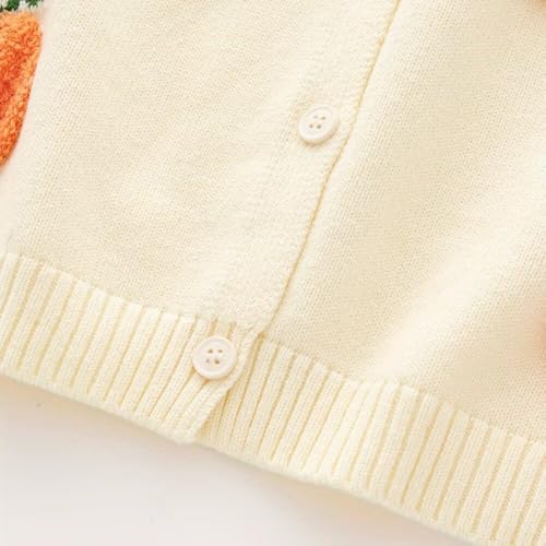 Baby Boy Girls Knit Sweater Cardigan Coat, Long Sleeved Round Neck Button Closure Tops for Toddler3