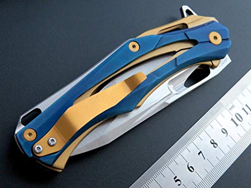 Eafengrow Ef204 Folding Pocket Knife,D2 Blade Steel Handle Liner Lock With Clip Outdoor Camping Hiking Tactical Edc Tool (Ef204-Colorful) #TOP7