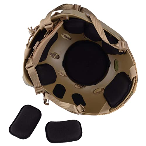 Actionunion Tactical Airsoft Paintball Fast Helmet With Cover Pj Type Adjustable Protective Nvg Mount Formulticam Military Sports Hunting Shooting (Tan-Cp) #TOP5