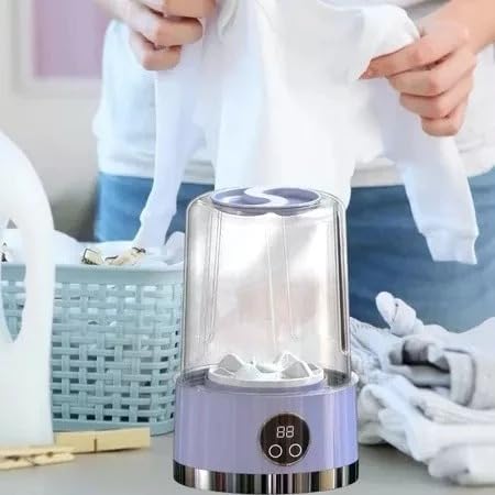 Mini Máquina de Lavar Roupas Portátil 1000ml USB – Recarregável, ...