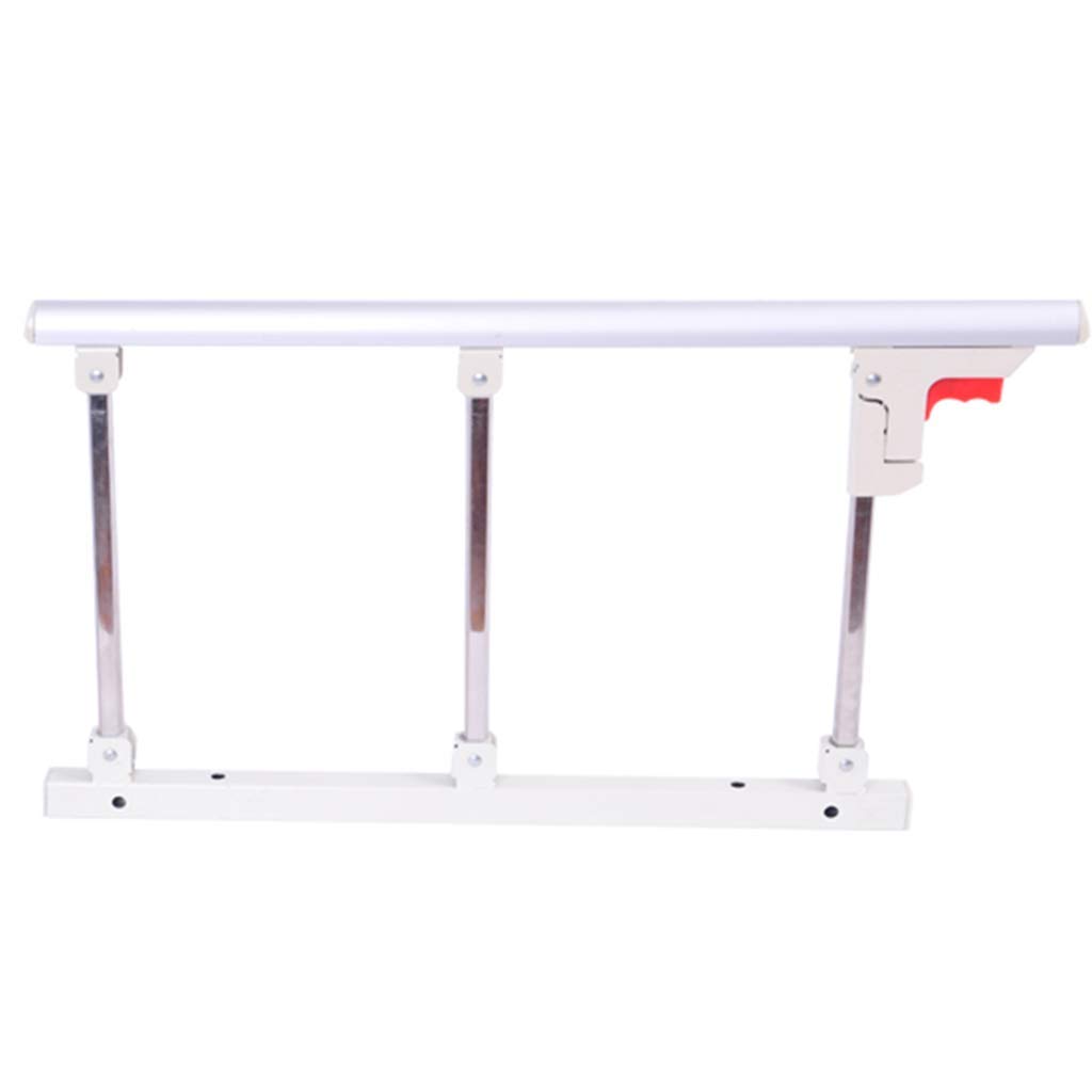 ZBBGTJK Foldable Bed Rail Safety Side Guard For Elderly, Adults Assist Handle Handicap Bed Railing Hospital Metal Grip Bumper Bar