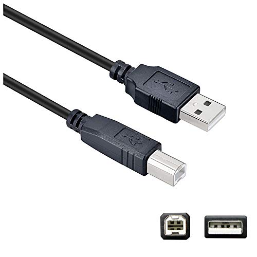 USB Printer Cable USB 2.0 Type A Male to B Male Scanner Cord High Speed for Brother, HP, Canon,...