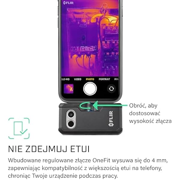 Flir One Pro тепловизионная камера для смартфонов на базе iOS iPhone 15 и более поздние модели с разъемом USB-C сверхвысокое разрешение 480x360 нативное разрешение в инфракрасном режиме 160x120