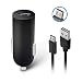Produktbild FOREVER Auto Ladegerät mit 1 M Lang Micro USB Ladekabel, KFZ Autoladegerät Zigarettenanzünder Verlängerung, Adapter für iPhone, Samsung Galaxy, Huawei und mehr, Ladeadapter mit USB-anschluss