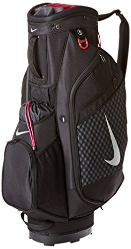 Nike Women's BG0366-009 Sport Cart III Golf Bag, Black/Silver/Fireberry