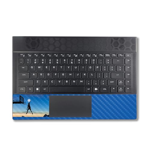 Image of MightySkins Carbon Fiber Skin Compatible with Alienware X14 R2 (2023) Full Wrap Kit - Moon Dunk | Protective, Durable Textured Carbon Fiber Finish | Easy to Apply & Change Styles | Made in The USA