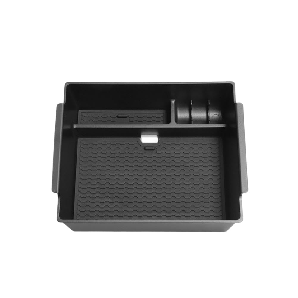 Zatbshwhy Onecolor Car Armrest Storage Box Center Console Organizer Container Coin Tray Abs Waterproof Compatible With L200 2024 2025