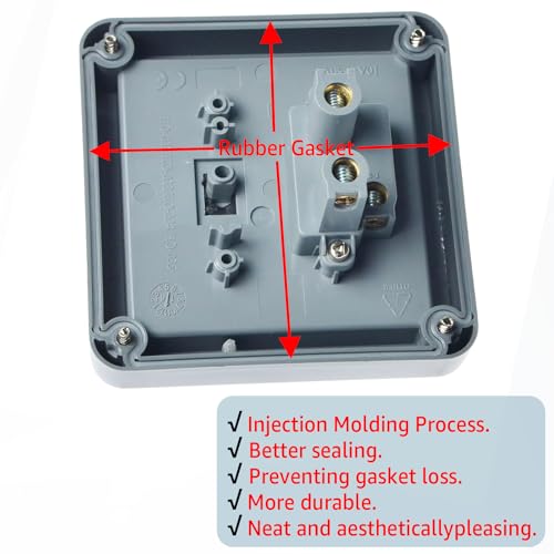 Superink ZJHO035-1PK/CA124 Waterproof Outdoor Light Switch thumb #8