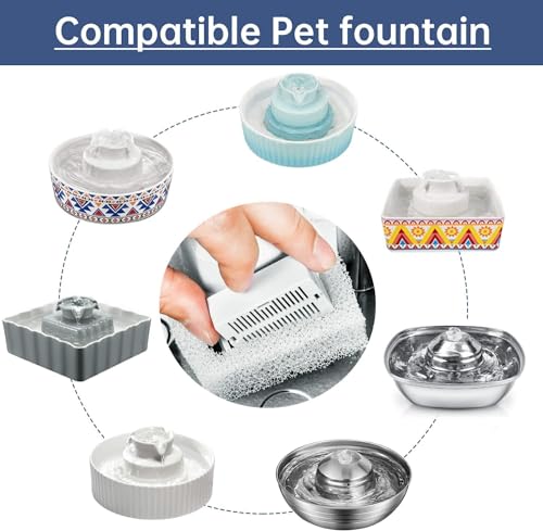 Filtros de repuesto para fuente de agua para gatos, pack 10 miniatura 5