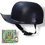 LiME LiNE Paint-able Cap Style Motorcycle Helmet with Bonus Customizing Tape, Non DOT XL