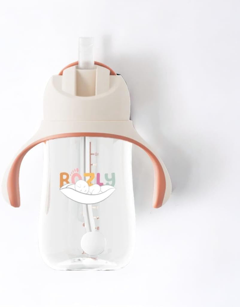 Spill-proof sippy cup for toddlers with straw - Easy grip straw sippy cup for toddlers - Best Toddler BPA-Free Sippy cup for 6 month old - Durable baby sippy cups 6-12 months