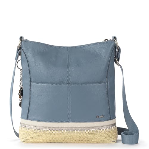 Image of The Sak Lucia Leather Crossbody Purse - Premium Leather Women's Handbag for Everyday & Travel - Cross Body Bag With Zipper