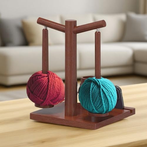Porte-fil pour crochet en bois idéal pour tricoter devant vos tutoriels vidéo - 4