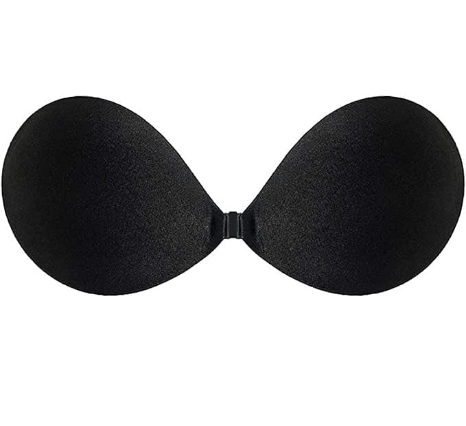 rozadio Sticky Bras Push Up Adhesive Invisible Pad, Fashion Tape Strips and 1 Pair Reusable Nipple Cover for Women's & Girl's Backless Strapless Bra (1 Pair, Black)-picture-14