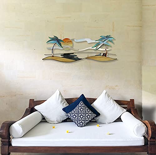 T.i. Design Tropical Beach Coastal Contemporary Metal Wall Decor #TOP2