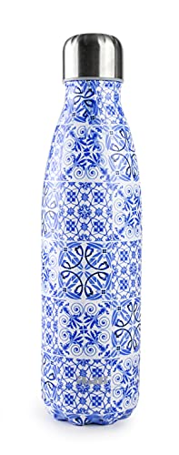 Ibili Borraccia Termica A Doppia Parete Tropic 350 Ml, Acciaio Inox 18/10, Doppia Parete, Riutilizzabile