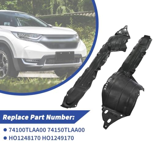 Set of 2 Front Fender Liner Kit Compatible with Honda CR-V — 사진 3