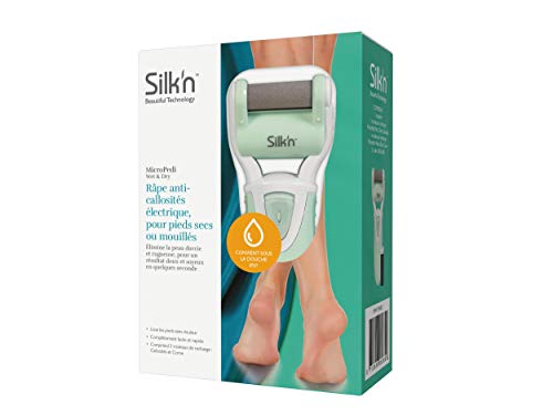Silk 'n removedor de callos, transmisión a batería, Micro Pedi/rodillos de repuesto