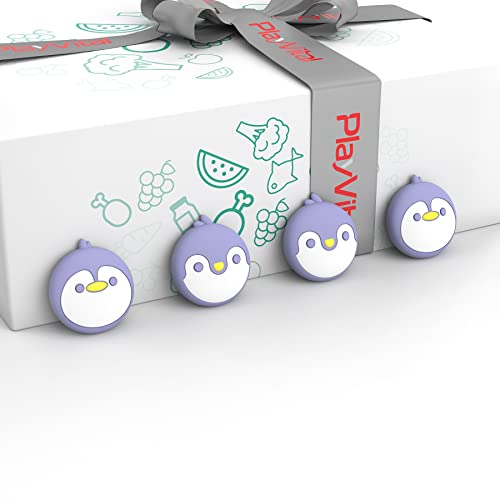 PlayVital Thumb Grip Caps for Xbox Series S/X, Xbox One, Elite Series 2 Controller, Cute Joystick Caps for ps5/EDGE/ps4, Thumbstick Cover for Switch 2 Pro/Switch Pro Controller - Penguin, Light Violet by playvital - Image 9